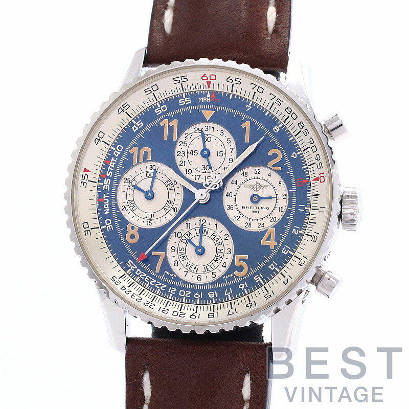 【OH済】 ブライトリング 【BREITLING】 ナビタイマー1461/52 A38022 メンズ ブルー/シルバー ステンレススティール 腕時計 時計 NAVITIMER 1461/52 BLUE/SILVER SS 【中古】