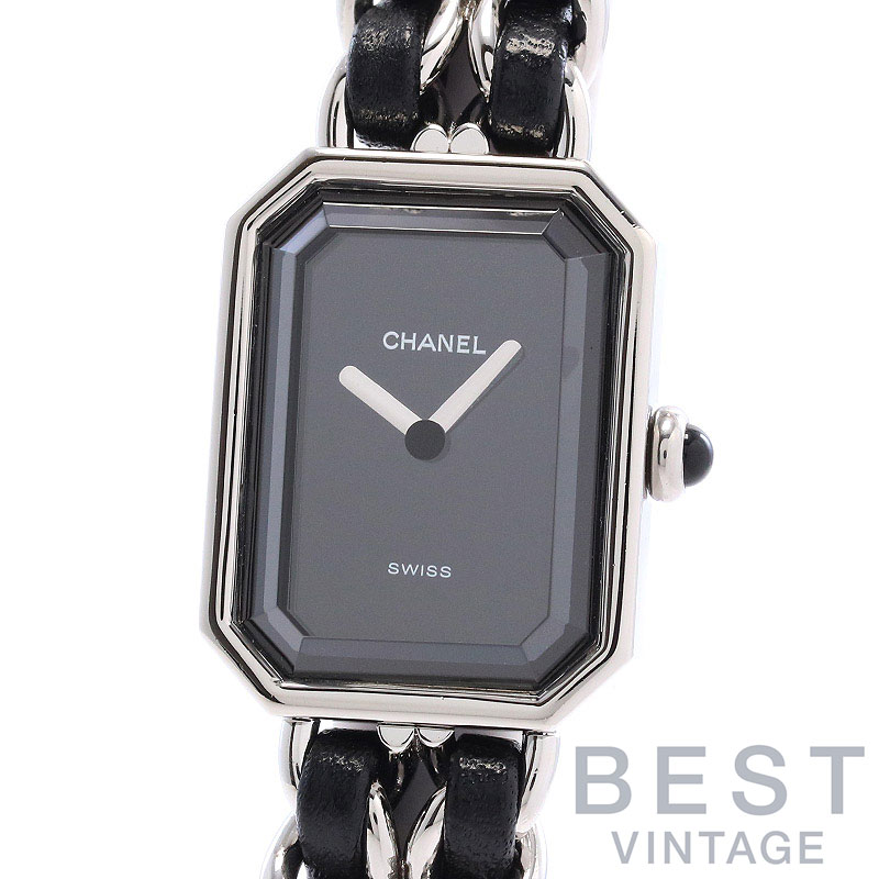 シャネル 【CHANEL】 プルミエール Lサイズ H0451 レディース ブラック ステンレススティール 腕時計 時計 PREMIERE LARGE SIZE BLACK SS 【中古】