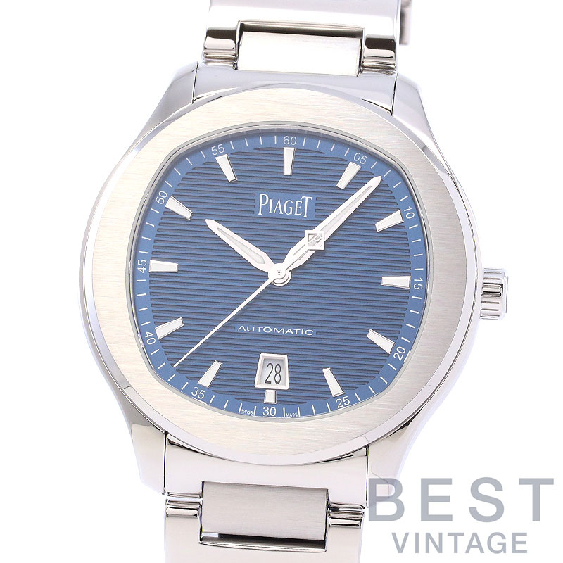 ピアジェ 【PIAGET】 ポロS デイト G0A41002 (P1268) メンズ ブルー ステンレススティール 腕時計 時計 POLO S DATE BLUE SS 【中古】