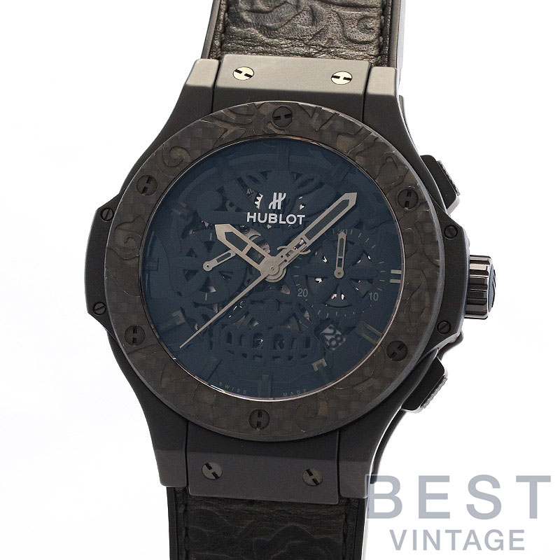 OBAN ウブロ 【HUBLOT】 ビッグバン アエロバン シュガースカル 311.CQ.1110.VR.FDK15 メンズ ブラック カーボン/セラ