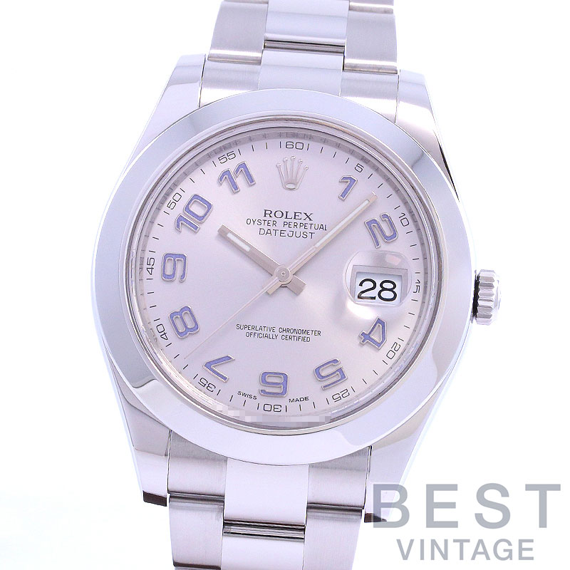 ロレックス 【ROLEX】 オイスターパーペチュアル デイトジャストII 116300 (M116300-0002) メンズ シルバー ステンレススティール 腕時計 時計 OYSTERPERPETUAL DATEJUST II SILVER SS 【中古】