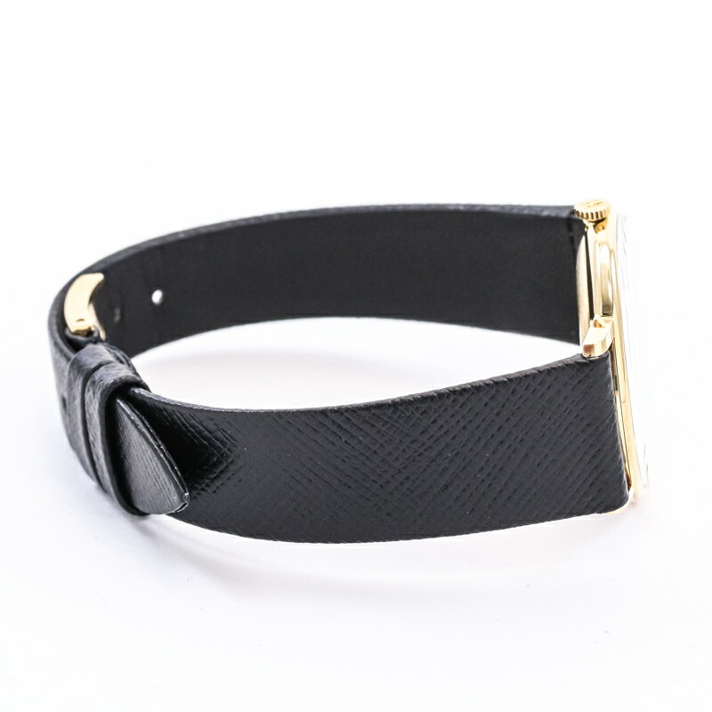 【OH済】 ジャガールクルト 【JAEGER-LECOULTRE】 ヴィンテージ ラウンドウォッチ 9124.21 メンズ アイボリー K18イエローゴールド 腕時計 時計 VINTAGE ROUND WATCH IVORY K18YG JL【中古】