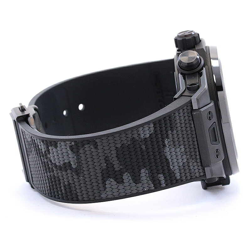 【OH済】 ウブロ 【HUBLOT】 ビッグバン オールブラック カモ ヨウジヤマモト 411.CI.0110.RX.YOY20 メンズ ブラック セラミック 腕時計 時計 BIG BANG ALL BLACK CAMO YOJI YAMAMOTO LIMITED EDITION BLACK CE 【中古】