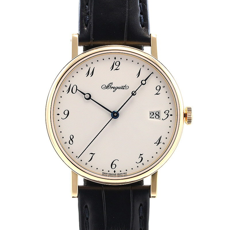 【OH済】 ブレゲ 【BREGUET】 クラシック 5177 5177BA/29/9V6 メンズ ホワイト K18イエローゴールド 腕時計 時計 CLASSIQUE 5177 WHITE K18YG 【中古】