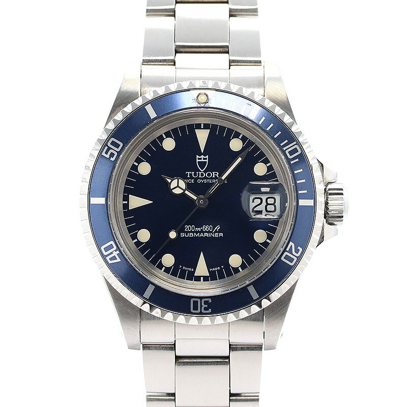 【OH済】 チューダー 【TUDOR】 プリンス オイスターデイト サブマリーナー 79090 メンズ ブルー ステンレススティール 腕時計 時計 PRINCE OYSTERDATE SUBMARINER BLUE SS チュードル【中古】