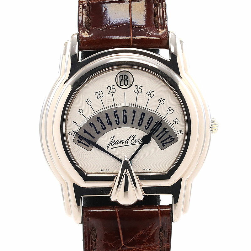 【ワンダフルデー限定クーポン配布中!】ジャンイヴ 【JEAN D'EVE】 セクトラ オートマチック 653752 AS.OB メンズ シルバー K18ホワイトゴールド 腕時計 時計 SECTORA AUTOMATIC SILVER K18WG JE【中古】【中古】