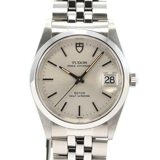 【お買い物マラソン限定クーポン配布中♪】【OH済】 チューダー 【TUDOR】 プリンス オイスターデイト 74000N メンズ シルバー ステンレススティール 腕時計 時計 PRINCE OYSTERDATE SILVER SS チュードル【中古】【中古】
