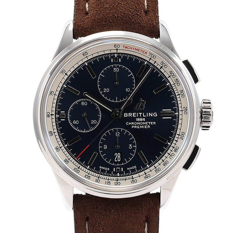 OH済 ブライトリング BREITLING プレミエ クロノグラフ A13315351C1X2 メンズ ブルー ステンレススティ best-used-10019390 BEST VINTAGE サンプル画像2