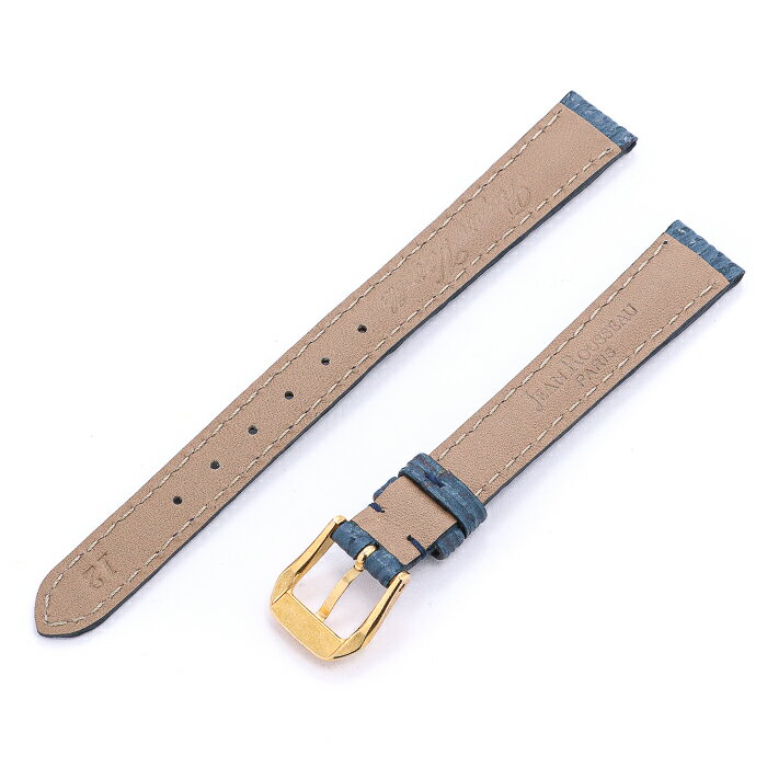 ジャンルソー【JEAN ROUSSEAU】シャークスキン SHARK SKIN 替えバンド 時計バンド 時計ストラップ 幅（取付部側）12mm（尾錠側）10mm アミラル ネイビー AMIRAL NAVY 【アウトレット】【新品】