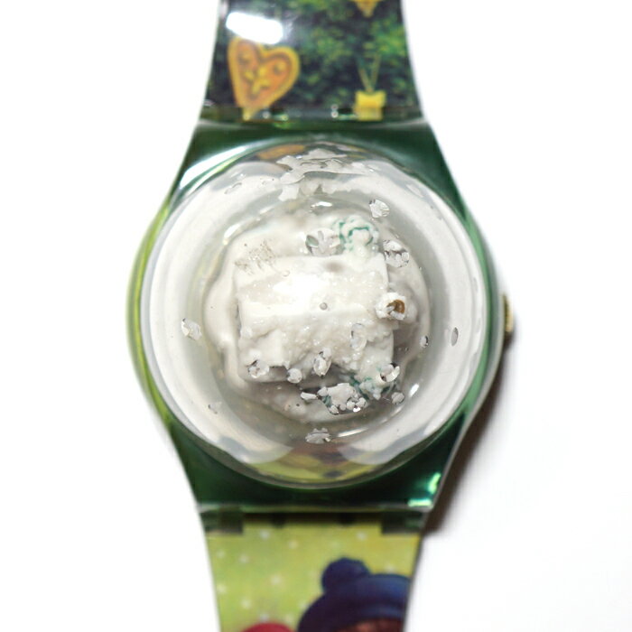 【今だけ!!プレゼント付】スウォッチ 【SWATCH】 X'mas1995 THE MAGIC SPELL GZ148 クリスマス1995　ザ・マジックスペル　GENTLEMENS' LADIES' メンズ レディース　デッドストック　DEAD STOCK 【新古品】クォーツ　QUARTZ 腕時計 時計 カジュアルウォッチ【中古】