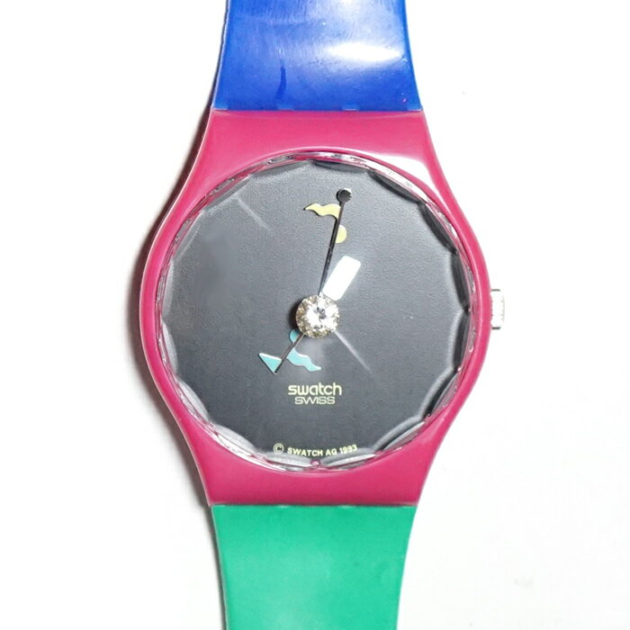 【今だけ!!プレゼント付】スウォッチ 【SWATCH】CRYSTAL SURPRISE GZ129 クリスタルサプライズ GENTLEMENS' メンズ デッドストック DEAD STOCK 【新古品】クォーツ QUARTZ 腕時計 時計 カジュアルウォッチ【中古】