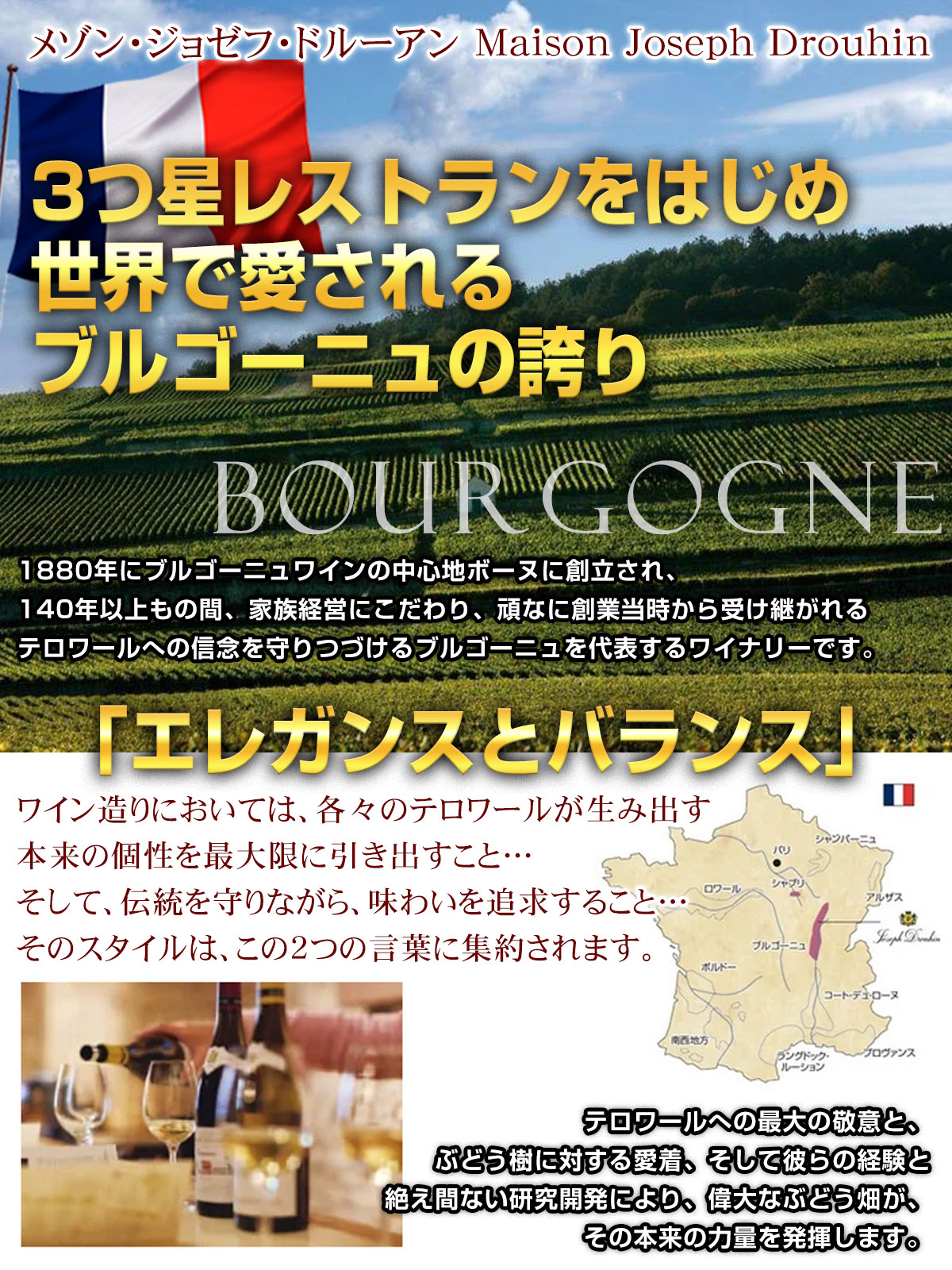 ワイン ギフト 名門ドルーアン家 プルミエクリュ【メゾン・ジョゼフ・ドルーアン　マランジュ プルミエ・クリュ】3つ星レストランをはじめ世界で愛されるブルゴーニュの誇り best-wine-10000872 ベストワイン輸入販売大人の至高屋 サンプル画像2