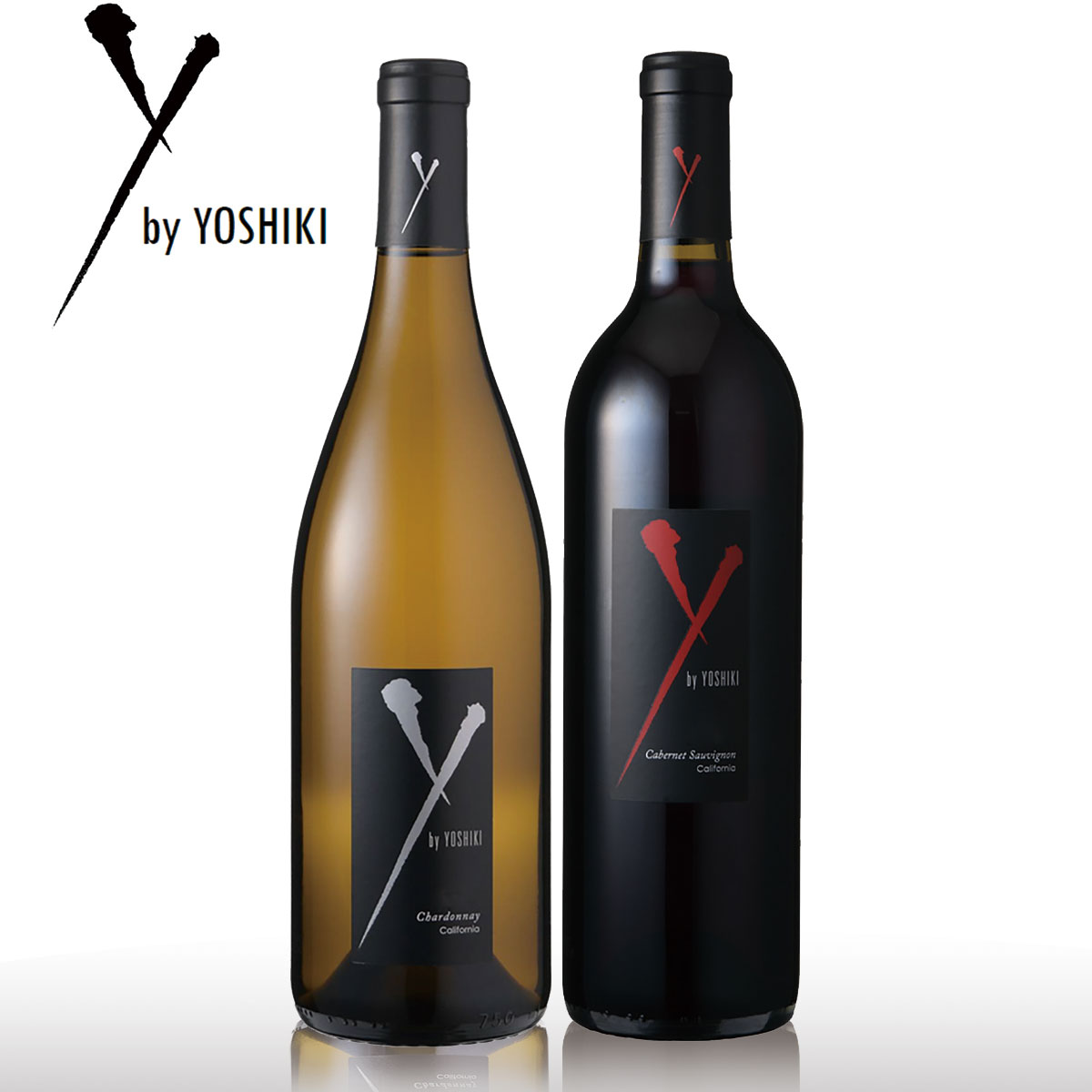 YbyYOSHIKI 赤ワイン白ワインセット【ヨシキ ワイン】ワイバイヨシキ ”アンコール”カベルネソーヴィニヨン＆”アンコール”シャルドネ カリフォルニア XjapanのYOSHIKIとロブ・モンダヴィJr.とのコラボワイン
