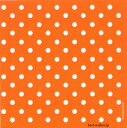Ambienteのペーパーナプキンでテーブルをぐんと華やかに♪ ドイツ語で「雰囲気」という意味を持つ「Ambiente（アンビエンテ）」のオランダ製 ペーパーナプキン。 かわいらしい花柄のデザインが多くAmbienteのペーパタオルを1枚敷くだけで明るく・華やかな雰囲気に演出してくれます♪ ※画像は4つ折りにした状態です。 【仕様】 ■柄：ドッツ　オレンジ ■サイズ：Lサイズ（33×33cm・3枚重ね） ■入数：20枚 ■原産国：オランダ 【メール便配送もご選択頂けます】こちらの商品は、2（個）のご注文までメール便1個口での配送が可能です。※2個口（以上）の場合は2個口（以上）分の送料となります（ご注文後送料を修正致します）。他の33センチ角20枚入りペーパーナプキンの商品も同様です。　