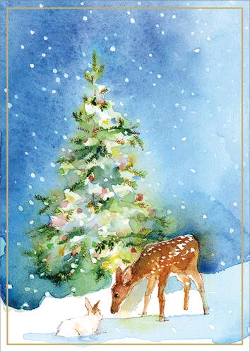 BEST WISHES ŷԾŹ㤨Caspari ѥ ͢ꥹޥ ꡼ƥ󥰥 ޤ   ̲ ꥫ İ ʼ 󥰥꡼ƥ ץ ĥ꡼   Christmas FaunaפβǤʤ330ߤˤʤޤ