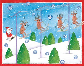 カスパリ 輸入クリスマスカード おしゃれ 北欧 好きにも アメリカ 素敵 可愛い 高品質 シーズングリーティング スイスプリント
