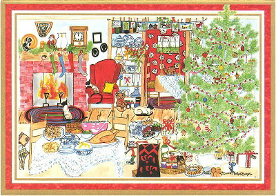 Caspari カスパリ 輸入クリスマスカード グリーティングカード 二つ折り 定形 おしゃれ 北欧 アメリカ ..