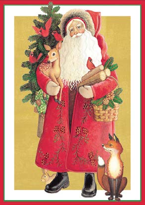 Caspariの高品質　クリスマスカード Caspari（カスパリ）のカードは 印刷技術の高いスイスでプリントを しているから（一部の商品は他国でプリント） 色鮮やかで綺麗。 とくにゴールドの部分は 上品で高級感のある仕上がりに なっています。 流行に左右されない、クラシカルで トラディショナルなデザインは 書き手のメッセージや気持ちを 十二分に伝えてくれます。 封筒付きで、カードは二つ折り。 内側はカードにより異なった メッセージが印字されています。 【仕様】 ■柄：クリスマスフレンズ ■カードサイズ：14.8×10.5cm　 ■封筒サイズ：15.4×10.8cm(定形）※封筒の色により多少サイズが異なります。 ■印刷：スイス ■その他：封筒付・二つ折り 商品を「アート（作品）」と意味付けるCaspari社は創業75年を超え、様々な紙製品を取り扱っております。 ハロッズやボン・マルシェなど海外の数々の有名百貨店で販売がされ海外のセレブを魅了し続けています。 Caspariについて クリスマスカード一覧　