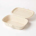 Sabert バガス フードパック 約225x150x55mm 300入り 業務用 レンジOK イベント ランチボックス使い捨て カフェ丼 サスティナブル 再生...