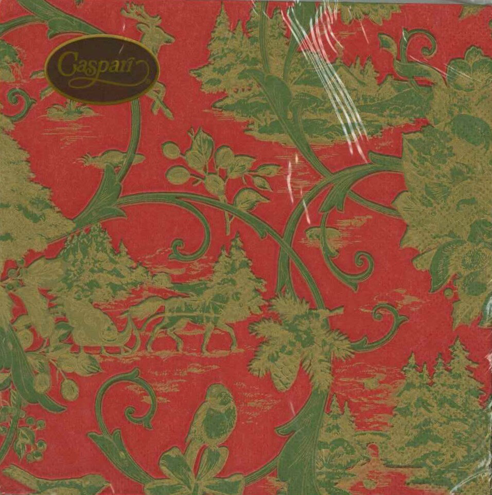 Caspari カスパリ ペーパーナプキン ランチサイズ 33x33cm 20枚入 デコパージュ おしゃれ テーブルコー..