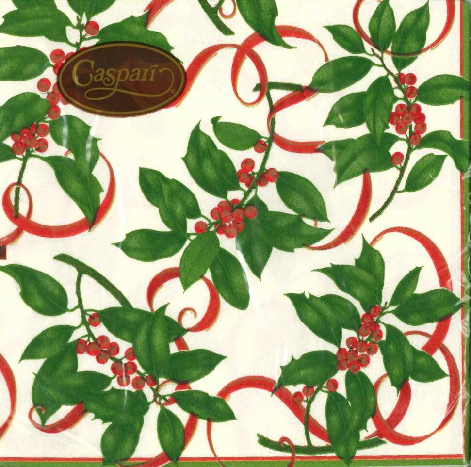 Caspari カスパリ ペーパーナプキン ランチサイズ 33x33cm 20枚入 デコパージュ おしゃれ テーブルコー..