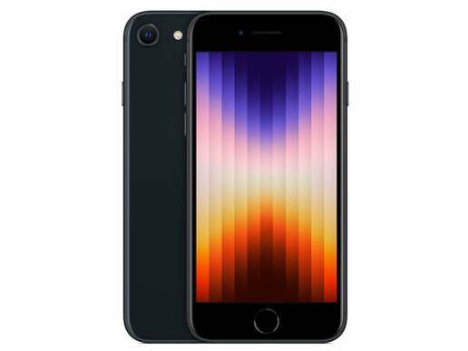 [SIMフリー/新品未使用]iPhoneSE第3世代（2022年モデル）64GBミッドナイト白ロム通電動作確認済スマホ本体