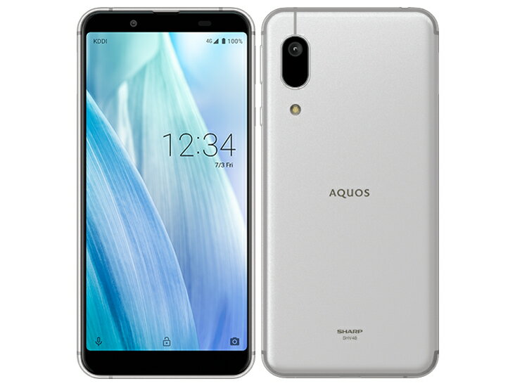 [SIMフリー][新品未使用品] AQUOS sense3 basic SHV48 [シルバー]　au/UQからSIMロック解除済 白ロム スマホ 本体 AU/docomo/softbank回線使用可