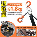 レバーホイスト0.25t 250kg V2 軽量 チェーンローラー 高品質 チェーンブロック レバー式ブロック 荷締機 ガッチャ …