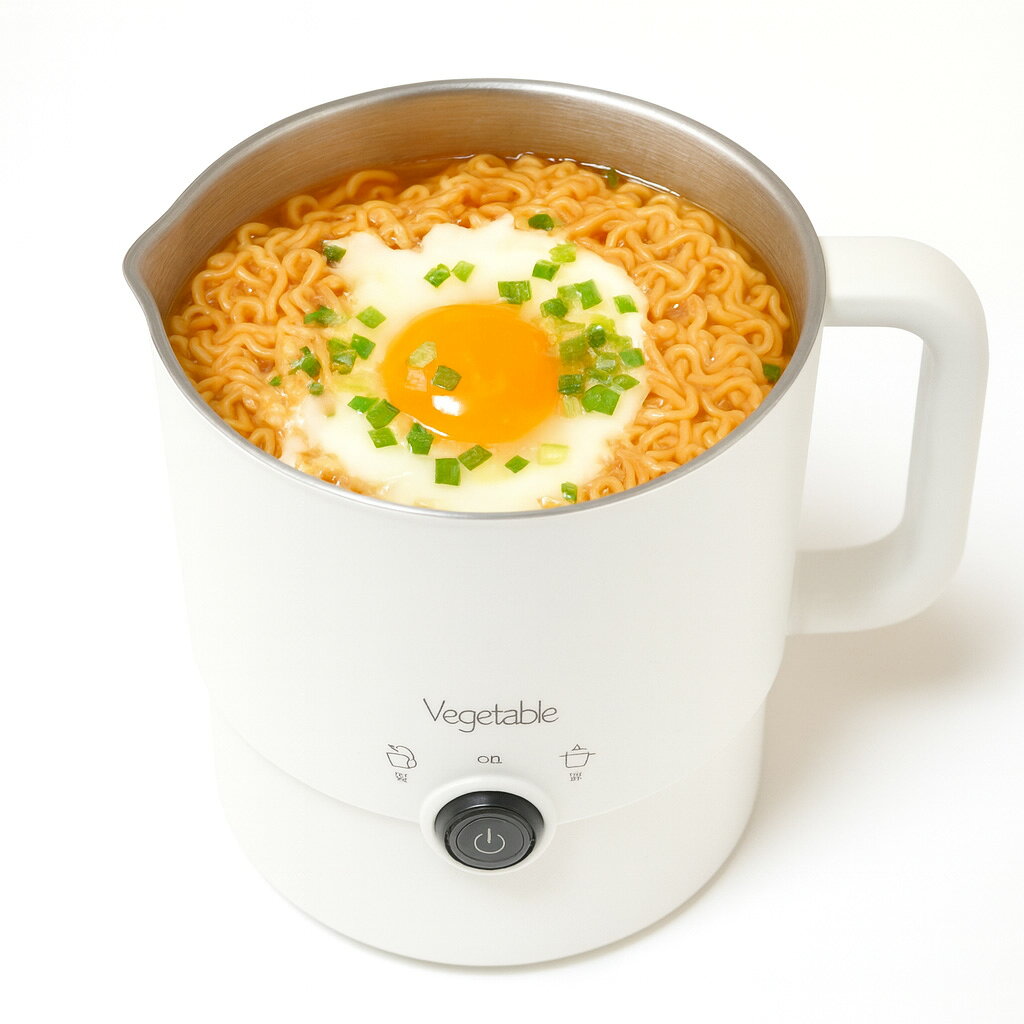 電気鍋 片手鍋 0.8L 800ml汎用 ポット 手軽 コンパクト 湯沸かし 調理 おでん お鍋 ラーメン 独身 一人..