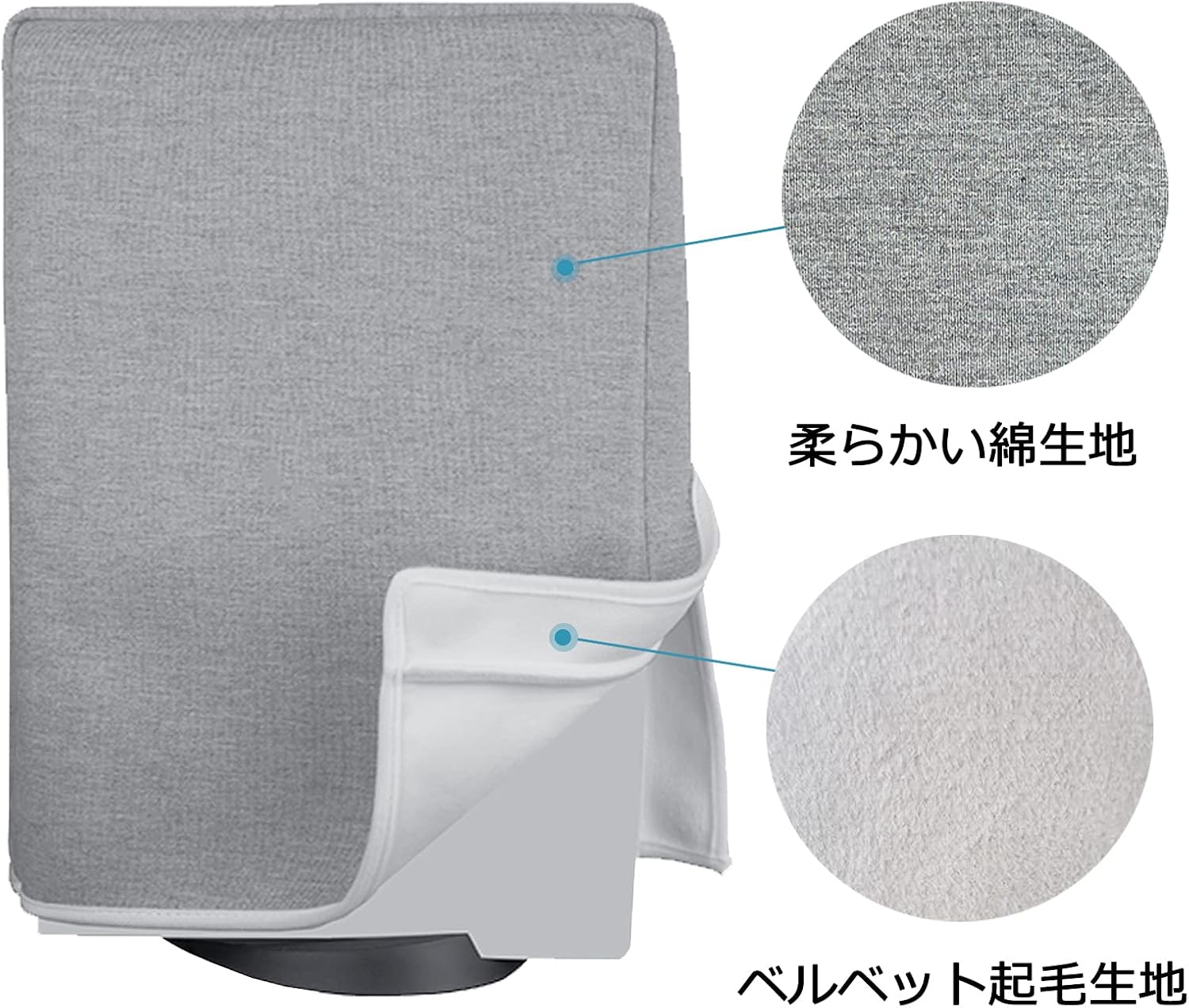 PS5互換 ダストカバー 防塵カバー ホコリ 傷防止 おしゃれ 使いやすい 衝撃防止 自宅保管用 全面保護 汚れ防止 お手入れ簡単 コットン 丸洗い可