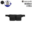 【正規品】★2025年新商品★snow peak HIGH TECH WAIST BAG ハイテク ウェスト バッグ 韓国 スノーピーク 韓国 ファッション かばん 優れた耐久性 防水・撥水機能 2つのフロントポケット 背面ジッパーポケット 効率的な収納 RFID遮断機能 スキミング防止 限定 S25FMTBG03
