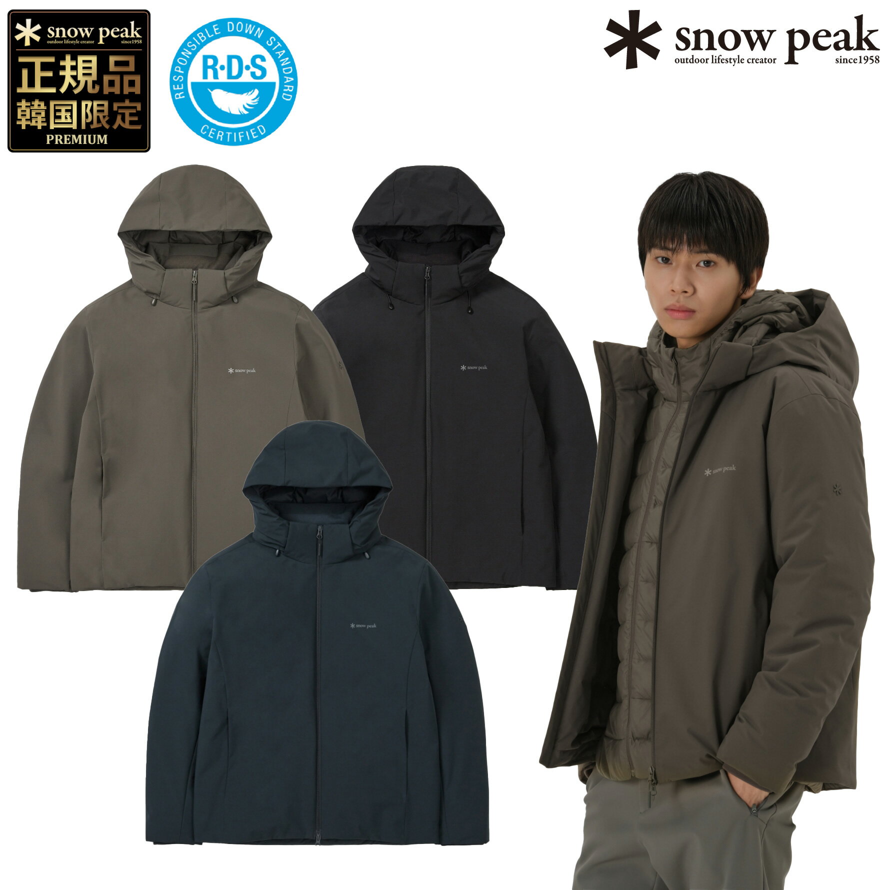 楽天BESTBRANDS【正規品】★2025年新商品★snow peak 2L TITANIG LIGHT HOOD DOWN JACKET 2L タイタニック ライト フード ダウンジャケット 韓国 スノーピーク 限定 韓国 ファッション ダックダウン アウター 軽量 ダウン 防風 保温 防寒 快適 軽量 可愛い メンズ 男性