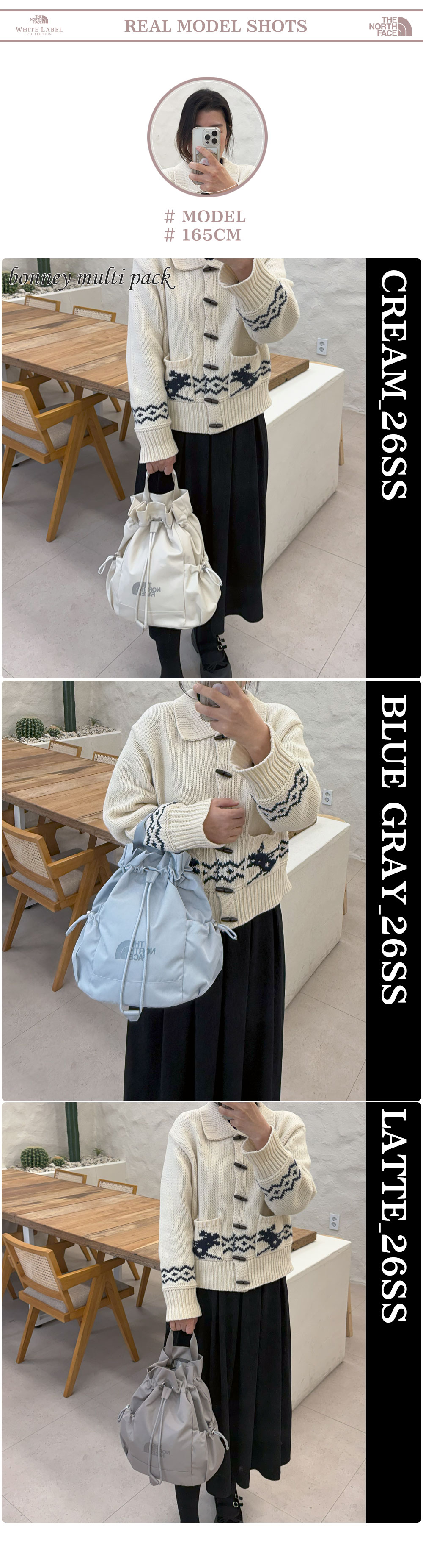 ★最大2000円OFFクーポン お買い物マラソン期間中 【日本未発売】人気No.1★26SS ノースフェイス ショルダー リュック クロス バッグ ホワイトレーベル ボニー マルチ パック ボニー パック 韓国 ノースフェイス バッグパック THE NORTH FACE BONNEY PACK M MULTI PACK 3way bestbrandshop-10000466 BESTBRANDS サンプル画像3