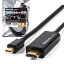 MacLab. Thunderbolt → HDMI 変換 ケーブル 1.8 m ブラック 相性保証付 ( Mini DisplayPort / Mini DP ) サンダーボルト テレビ TV マルチディスプレイ ミラーリング |L