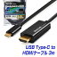 【ランキング1位獲得】USB Type-C to HDMI 変換ケーブル 3m Thunderbolt3互換 ブラック | USB C type c サンダーボルト 3.0m iMac MacBook Mac Book Pro Air mini iPad Pro ChromeBook Pixel Dell XPS Galaxy S9 S8 |L