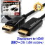 【ランキング1位獲得】MacLab. DisplayPort HDMI 変換ケーブル ディスプレイポート HDMI ケーブル テレビ 接続 4K 音声 対応 1.8m BC-DPH218BK |L