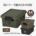 収納ボックス フタ付き Boite コンテナ M ロー 収納ケース シンプル おしゃれ キャンプ アウトドア DIY 工具 物置 衣類収納 ガレージ 収納 整理 大容量 ケース ボックス 屋外 屋内 車載 プラスチック 新生活 ベストコ