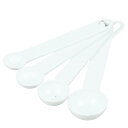 軽い 食洗機対応プラスチック製計量スプーン(4本組) | 計量スプーン キッチン雑貨 キッチングッズ キッチンツール キッチンアイテム キッチン用品 台所用品 ...