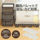 マルチパレット 2枚セット | 押入れ すのこ 連結タイプ スノコ 収納 布団 マット 毛布 収納 クローゼット ベランダ プラスチック 通気性 カビ 湿気 対...