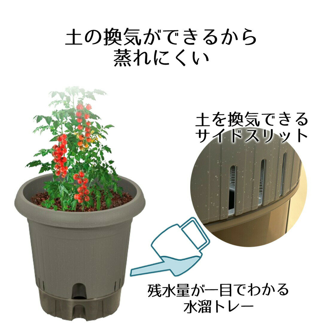 給水式ポット360型 12号 水溜トレー付 サ...の紹介画像3