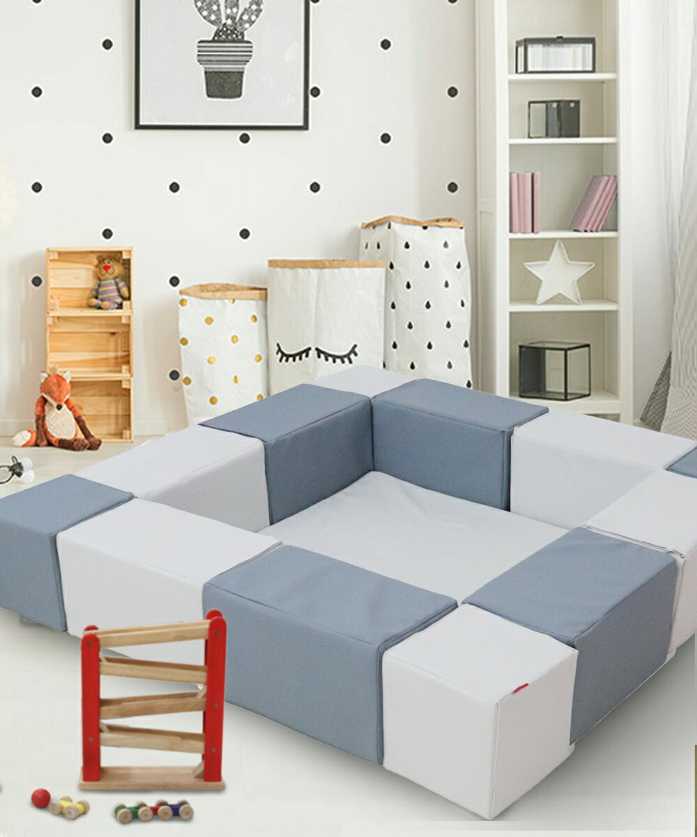 キッズブロック Aセット 140×140cm | ブロック クッション マット クッションマット 赤ちゃん プレイマット キッズスペース ベビー キッズ 子供 ブロッククッション キッズコーナー プレイサークル ソフト