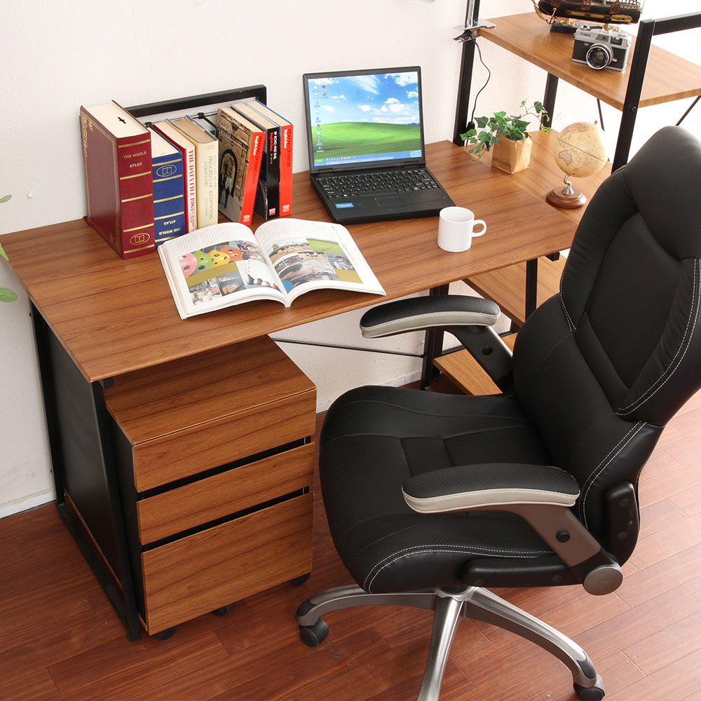 不二貿易 ワークデスク 120×60×75cm ブックスタンド付き 組立品 BE-1201 SMART | デスク ワーク 机 つくえ ブックスタンド 作業机 勉強机 パソコン 在宅ワーク 読書 書斎 パソコンデスク シンプル 家具 インテリア家具 ガタ付き 防止 アジャスター付き おしゃれ [3]