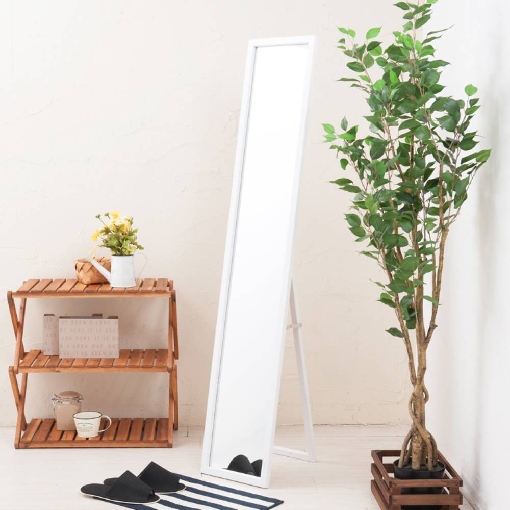 【 ポイント5倍 10/30(木)00:00〜10/30(木)23:59まで 】クール スタンドミラー NK-277 鏡 姿見 全身鏡 永井興産 | スタンド ミラー かがみ 全身 スタンド鏡 全身ミラー ミラー鏡 薄型 コンパクト スリム シンプル おしゃれ 北欧 韓国 ナチュラ