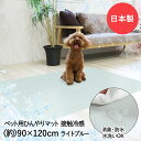 ペット ひんやりマット 90×120cm ライトブルー INHM-01 明和グラビア 日本製 | 接触冷感 夏用 マット ペットマット クールマット 消臭 防水...
