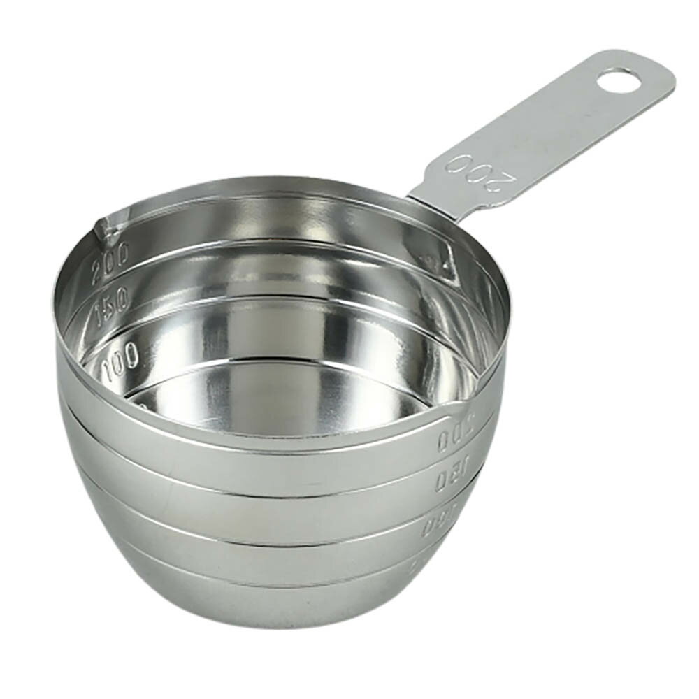 【 ポイント5倍 2/19(木)20:00〜2/23(月)1:59まで 】 ステンレス製計量カップ 200ml 食洗機対応 | キッ..
