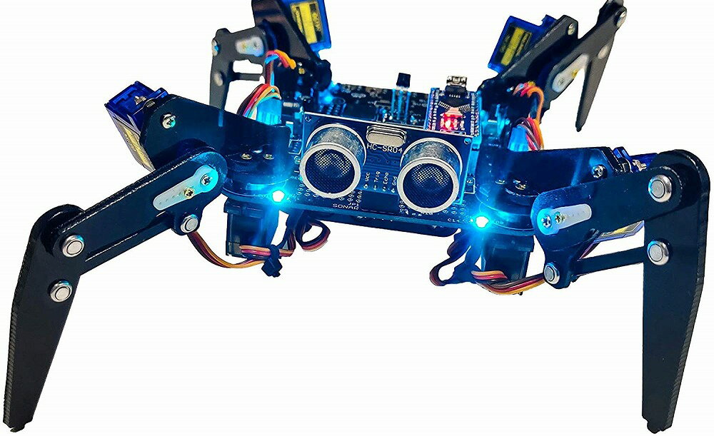 ◆取寄せ！！自作できる4脚ロボットキット◆ADCRBT Quad Crowler クアッド・クローラー