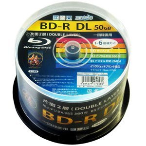 ◆BDV-R6倍/50枚/50GB/ワイドPHDBDRDL260RP50