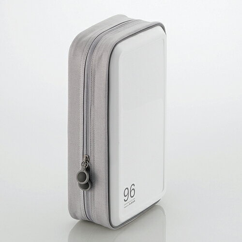 ◇丈夫なセミハードケース/収納できるCD/DVDファスナーケース◇CCD-H96WH