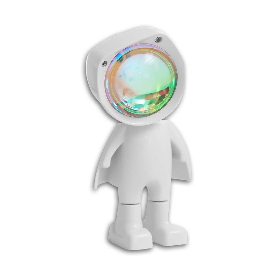 ◆かわいいロボット型サークルライト！ROBOT サークル投影ライト　ロボット BE−910 SUNSET RED