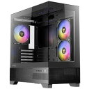 ◆入荷待ち◆ピラーレス式パノラマガラス搭載microATXケース◆CX500M RGB ブラック(2)